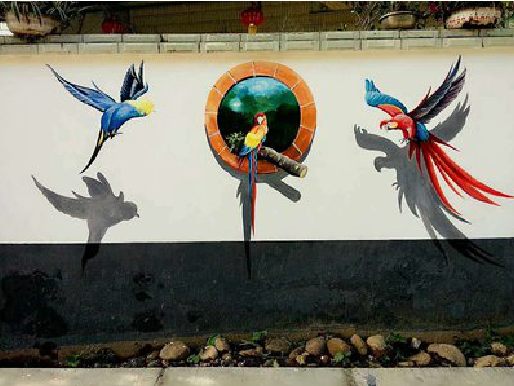 吴起视觉错位-3D墙绘设计